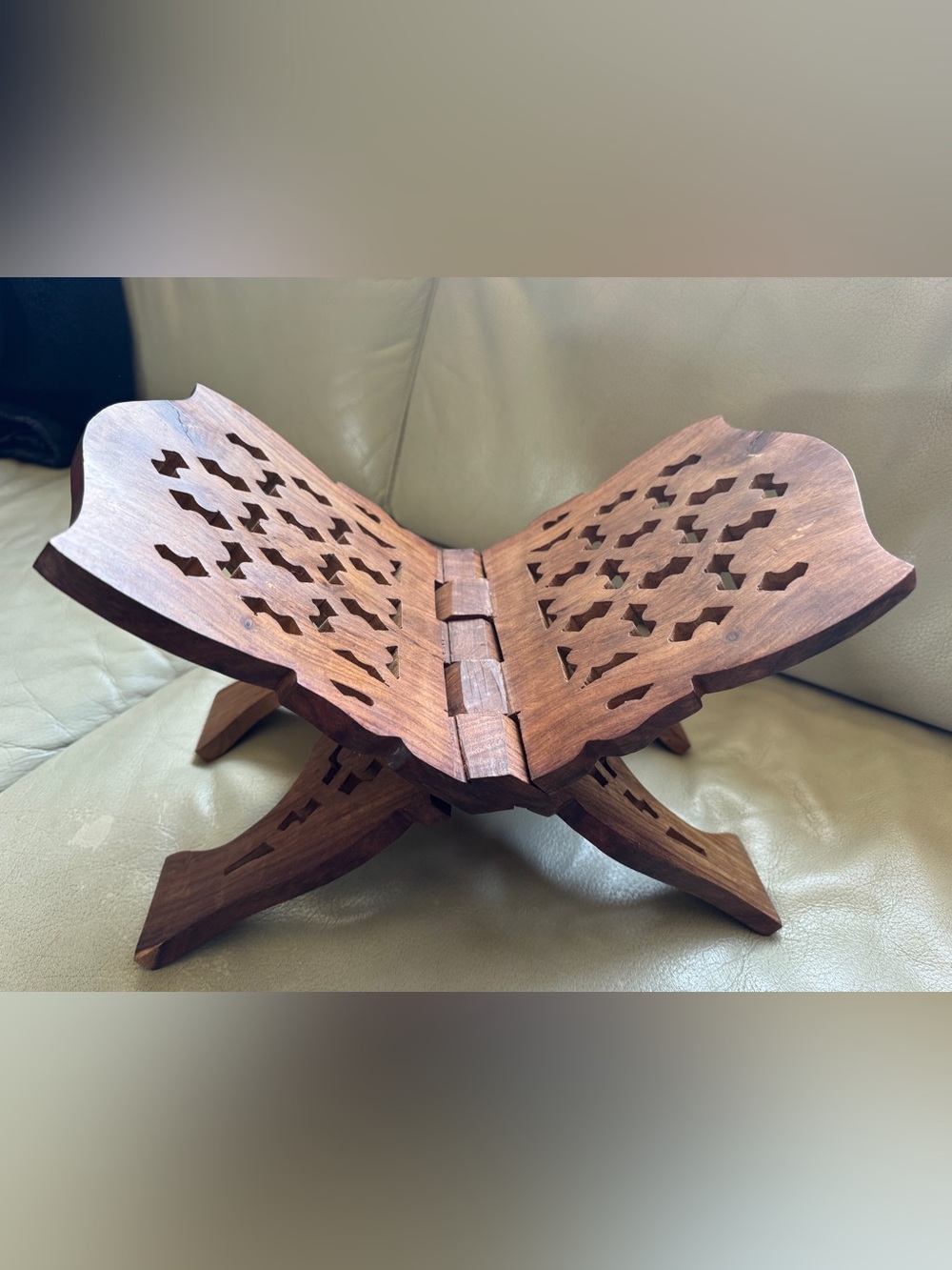 Wooden Book Holder Stand | Rehel/Rehal for Quran / Bible etc